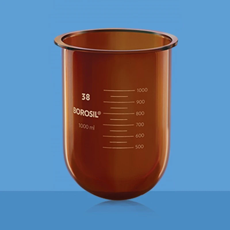  Borosil 1000ml Amber Dissolution E-Flask USP 4267029 image-2