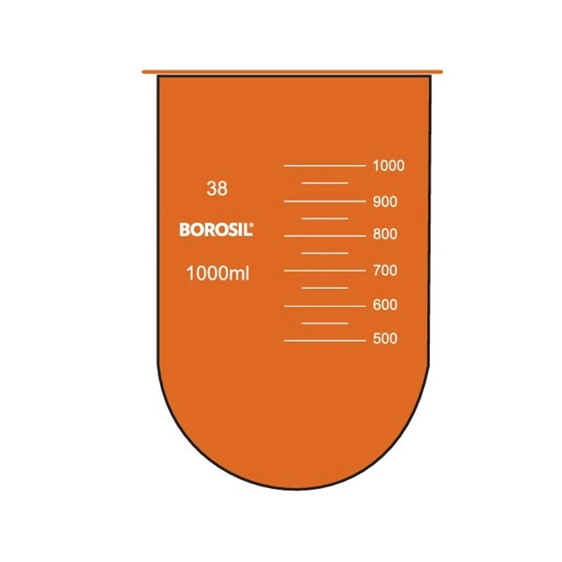  Borosil 1000ml Amber Dissolution E-Flask USP 4267029 image-3