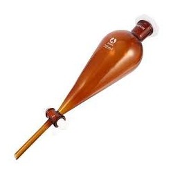 amber-colour-separating-funnels-with-glass-key-stopcock-interchangeable-stopper-conical-pear-shape-plain-stem-8691-1