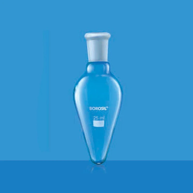  Borosil 50ml Pear Shape Flask With I/C Joint 4315012 image-2