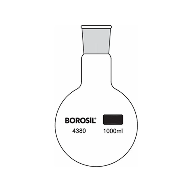  Borosil 500ml Short Neck Round Bottom Flask With I/C Joint 4380B24 image-3