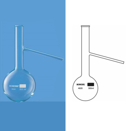 Borosil 1000ml Distilling Flask Side Arm 4620029 image-1
