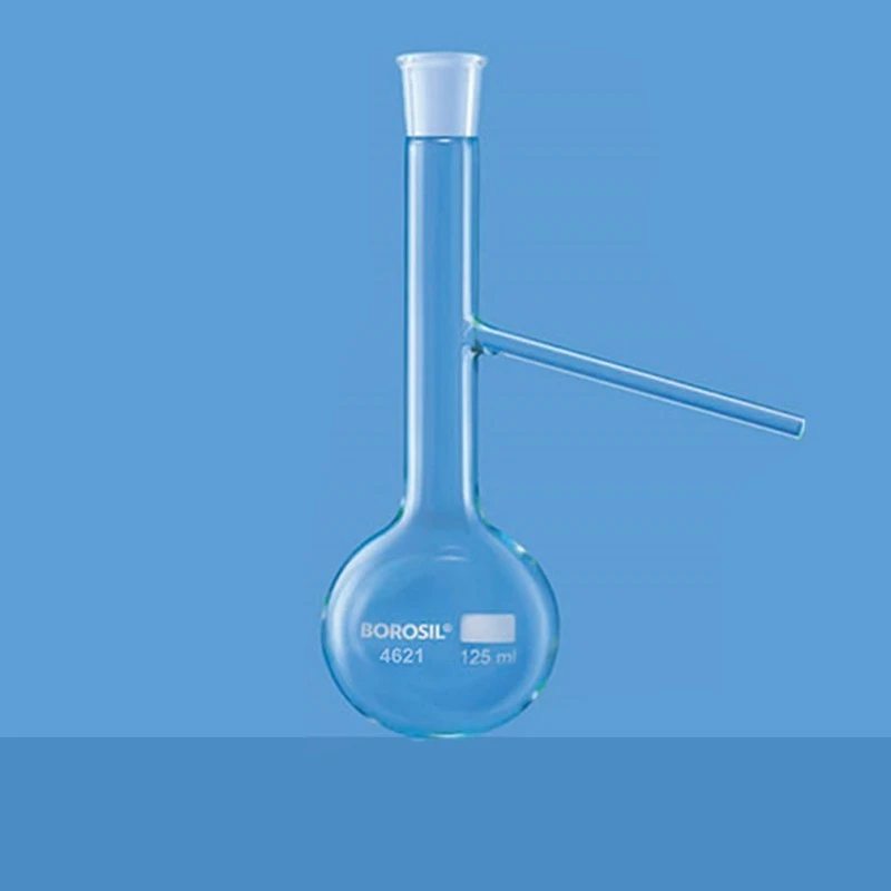  Borosil 125ml Distilling Flask With I/C Joint 4621017 image-2