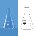 Borosil 250ml Erlenmeyer Flask Narrow Mouth Rim 4980021 image-1
