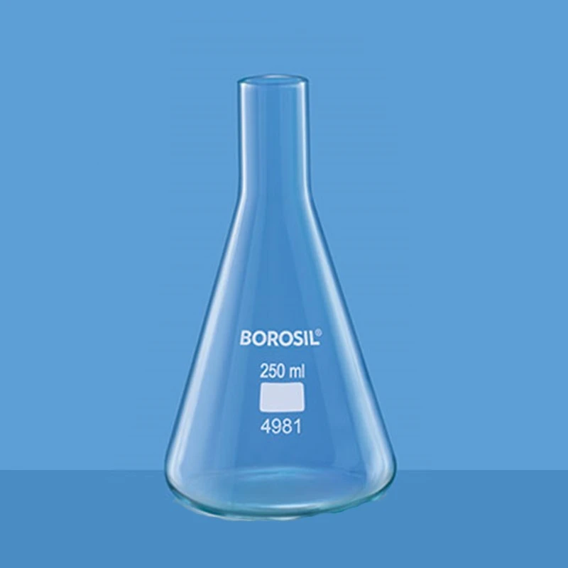  Borosil 250ml Erlenmeyer Flask Long Neck No Rim 4981021 image-2