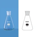 Borosil 500ml Erlenmeyer Flask Narrow Mouth I/C Joint 5000024 image-1