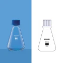 Borosil 250ml Erlenmeyer Flask Narrow Mouth Screw Cap 5021021 image-1