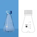 Borosil 500ml Baffled Erlenmeyer Flask Screw Cap 5025024 image-1