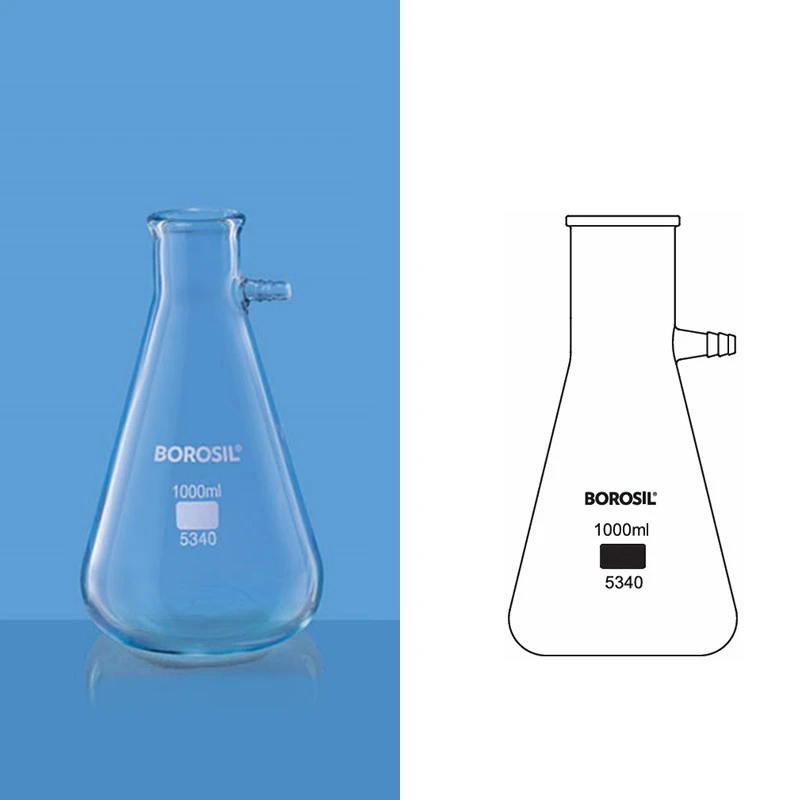 Borosil 10000ml Filter Flask Glass Tubulation 5340038 image-1