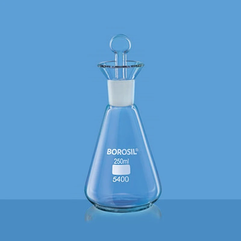  Borosil 250ml Iodine Flask I/C Glass Stopper 5400021 image-2