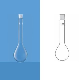 Borosil 800ml Kjeldahl Flask I/C Joint 5430028 image-1