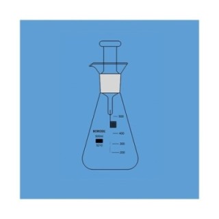 Borosil 300ml Oxygen Combustion Flask USP 5210022 image-1