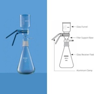 Borosil Boropure 300ml Glass Filtration Assembly 5350030 image-1