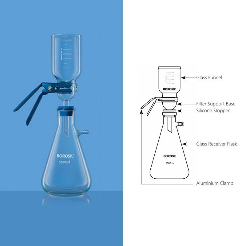Borosil 300ml Boropure Glass Filtration Assembly 5360029 image-1