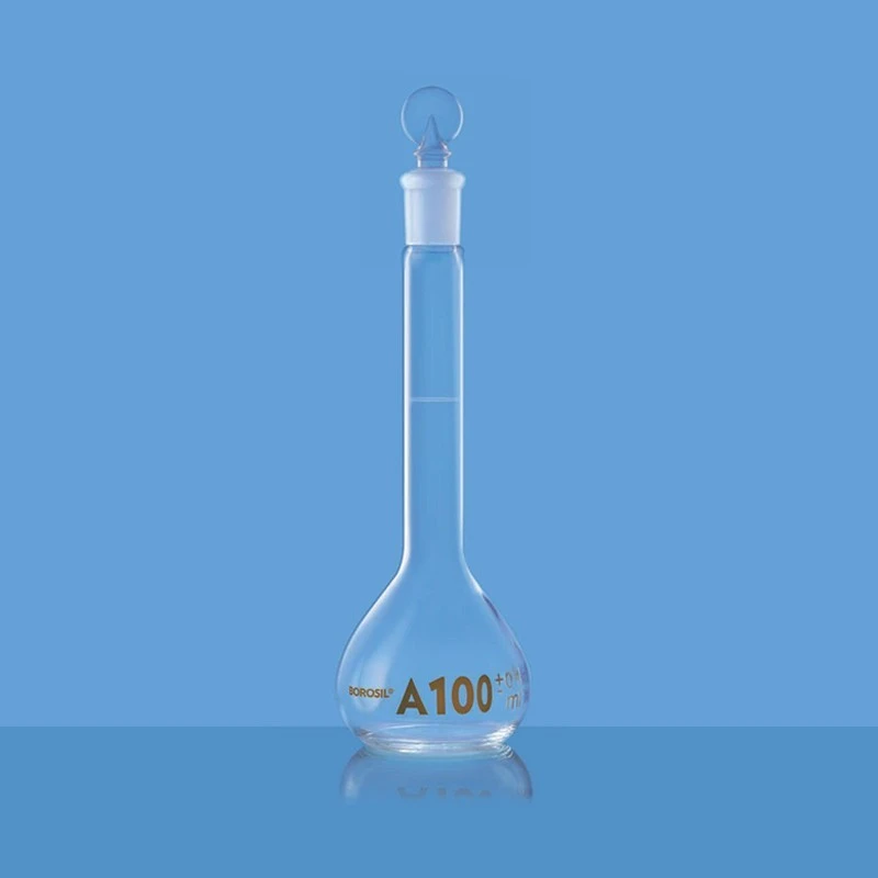  Borosil 250ml Volumetric Flask Class A Narrow Mouth 5640021 image-2