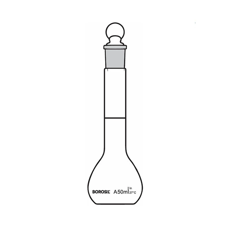  Borosil 20ml Volumetric Flask Class A Wide Mouth 5643008 image-3