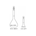  Borosil 10ml Volumetric Flask Class A USP ISO Long Neck 5645006D image-3