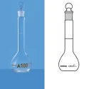 Borosil 10ml Volumetric Flask USP Wide Mouth ISO 5647006D image-1