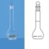 Borosil 5647006D - 10 ml Volumetric Flask Class A, USP, Wide Mouth, Clear, Neck size as per ISO (Long neck)