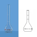 Borosil 100ml Volumetric Flask Sugar Clear 5650016 image-1