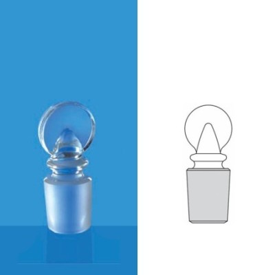 Borosil 29/32 Glass Stopper ISO/DIN Penny Head 8100A29 image-1