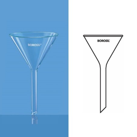 Borosil 50mm Short Stem Glass Filter Funnel 6140065 image-1