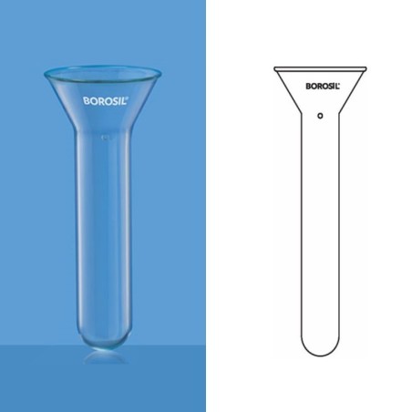 Borosil 15 ml Funnel Test Tube 6150007 image-1