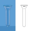 Borosil 30 ml Funnel Test Tube 6150010 image-1