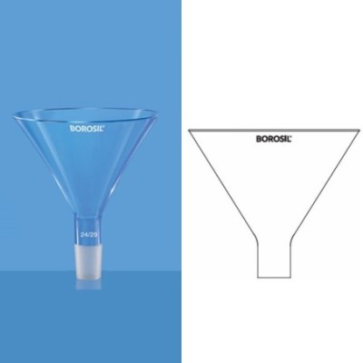 Borosil 150ml Powder Funnel Stem With Cone 6230081 image-1