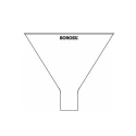  Borosil 200ml Powder Funnel Stem With Cone 6230087 image-3