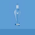  Borosil 2000ml Pear Shape Separating Funnel PTFE Stopcock 6403030 image-2