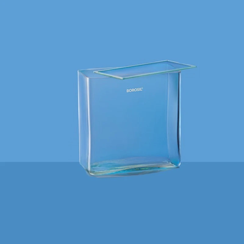  Borosil 250x250x120mm Rectangular Museum Jar with Lid 6910M45 image-2