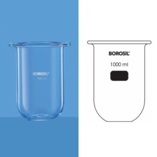 Borosil 1000ml Bottom For Kettle Reaction Assembly 6948029 image-1