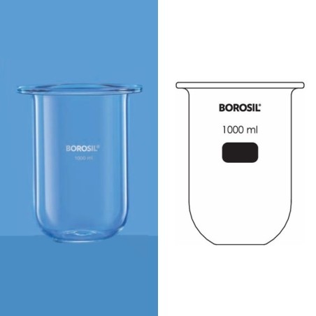 Borosil 1000ml Bottom For Kettle Reaction Assembly 6948029 image-1