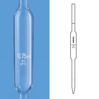 Borosil 10.75ml Gerber Milk Pipettes with Certificate 7058P10 image-1