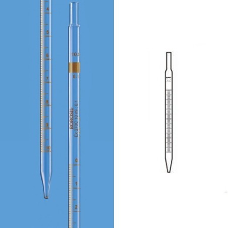 Borosil 2ml Mohr Pipettes Class A Calibration Certificate 7059P02 image-1