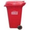 Plastic Red Aristo Wheeled Dustbin 240 L