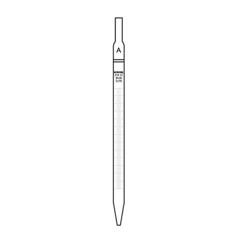  Borosil 1ml Serological Pipettes Class B White Marking 7082P01 image-3