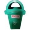 Green 2 Side Open Supreme PVC Plastic Waste Bin 60 Litre