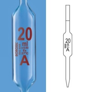 Borosil 2ml Volumetric Pipettes Class A Calibration 7100002 image-1
