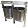 Stainless steel Swing Type Hut Model Dustbin 60 Litre