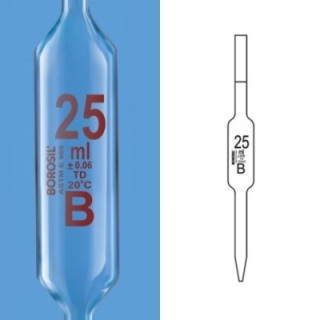 Borosil 40ml Volumetric Pipettes Class B ASTM Calibration 7103011 image-1