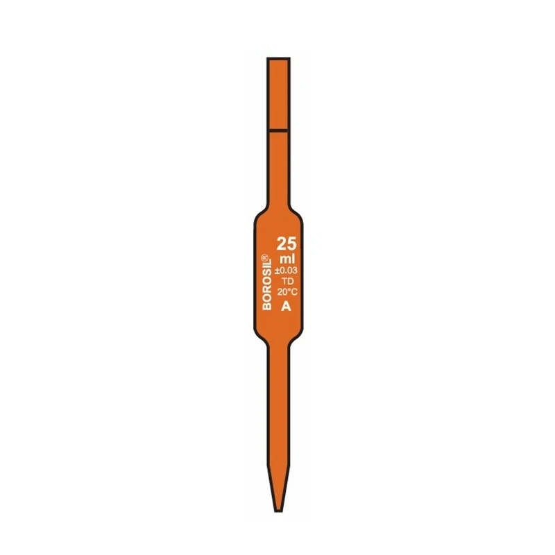  Borosil 20ml Volumetric Pipettes Class A Amber 7106008 image-3