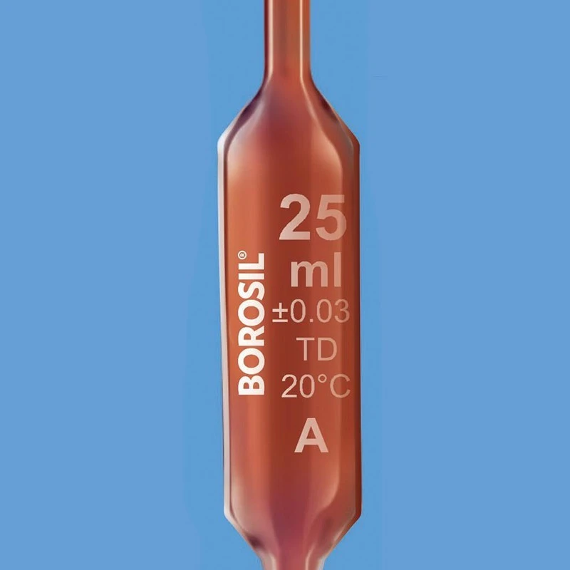  Borosil 100ml Volumetric Pipettes Class A Amber 7106016 image-2