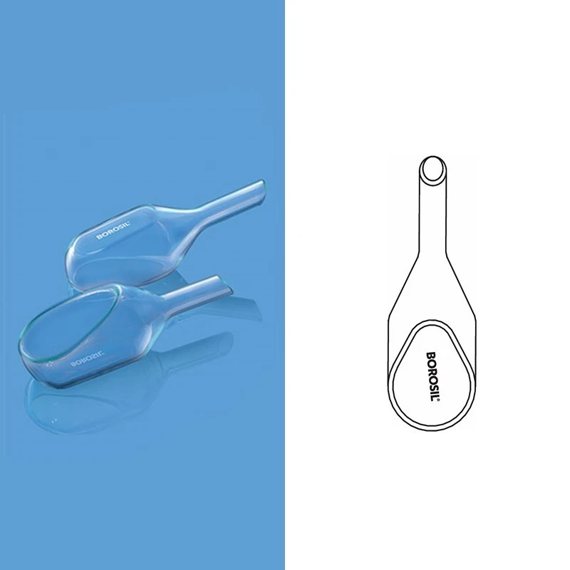 Borosil 0.5 ml Glass Weighing Scoop 7200P45 image-1