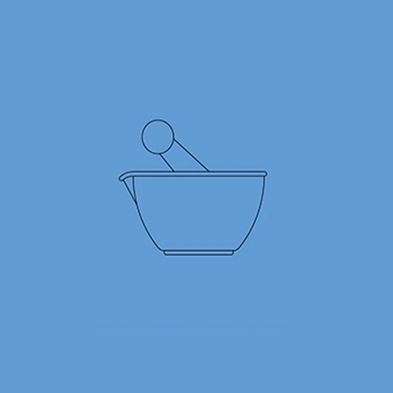  Borosil 60mm Glass Mortar Pestle Inside Rough 7210040 image-2