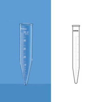 Borosil 50 ml Graduated Centrifuge Tube 8080012 image-1