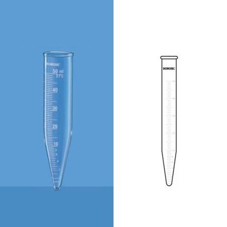 Borosil 50 ml Graduated Centrifuge Tube 8080012 image-1