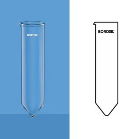 Borosil 40ml Centrifuge Tube Plain Short Conical Bottom 8320011 image-1