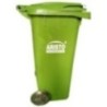 Aristo Plastic Dustbin For Outdoor Green Open Top 120 Litre